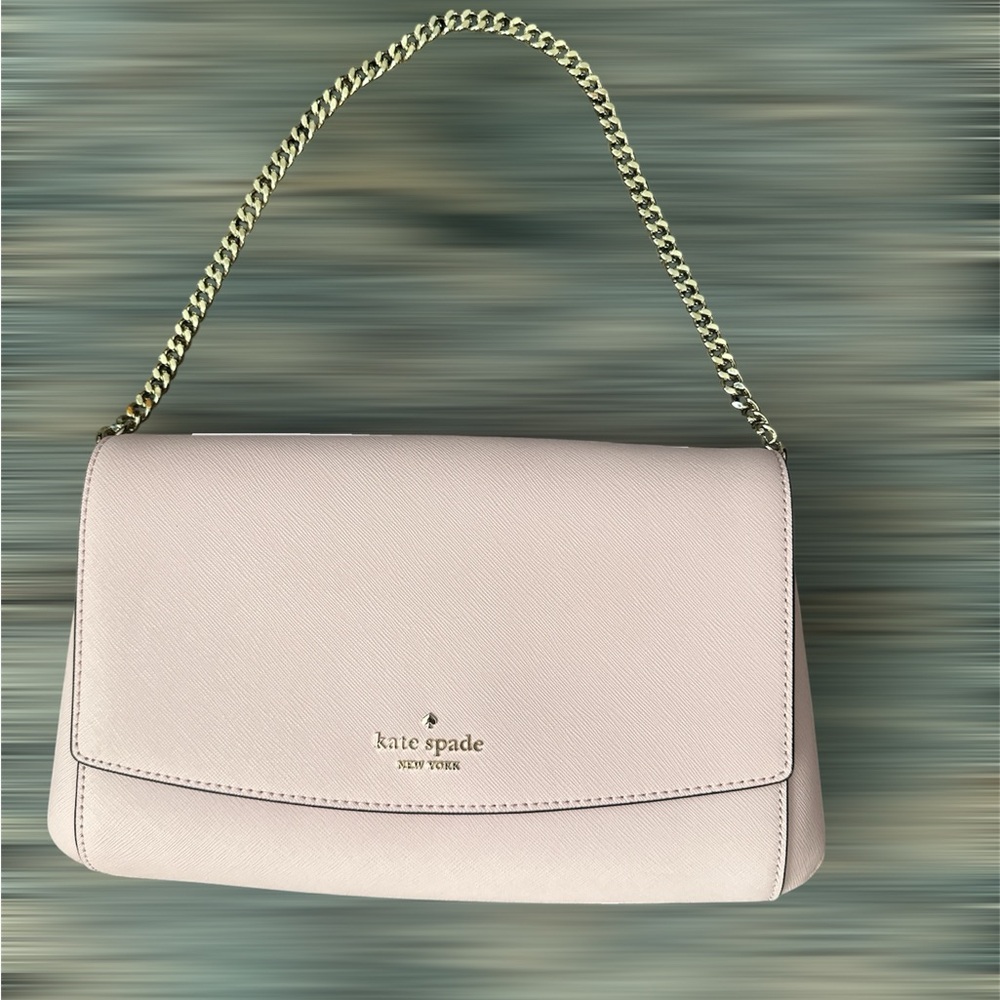 Kate Spade Blush Shoulder Bag with Gold Chain